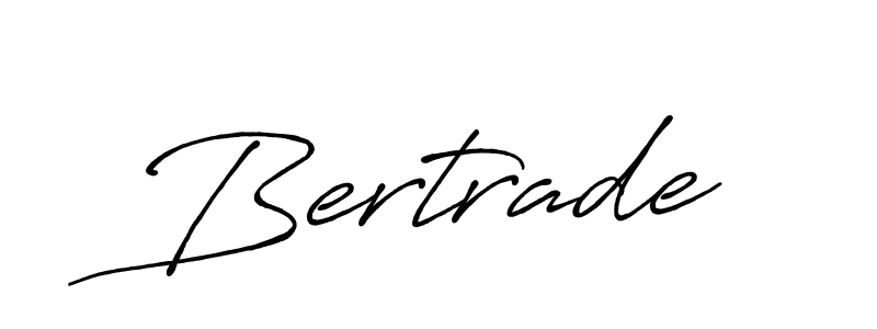 The best way (Antro_Vectra_Bolder) to make a short signature is to pick only two or three words in your name. The name Bertrade include a total of six letters. For converting this name. Bertrade signature style 7 images and pictures png