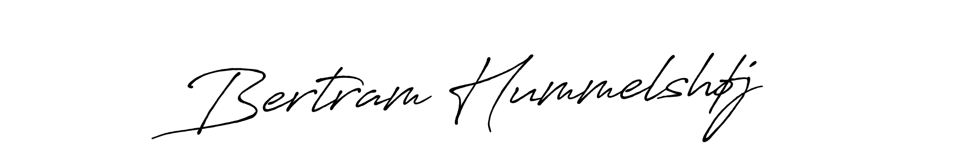 Create a beautiful signature design for name Bertram Hummelshøj. With this signature (Antro_Vectra_Bolder) fonts, you can make a handwritten signature for free. Bertram Hummelshøj signature style 7 images and pictures png