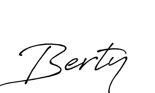 How to make Berty name signature. Use Antro_Vectra_Bolder style for creating short signs online. This is the latest handwritten sign. Berty signature style 7 images and pictures png