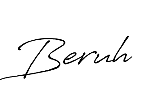 if you are searching for the best signature style for your name Beruh. so please give up your signature search. here we have designed multiple signature styles  using Antro_Vectra_Bolder. Beruh signature style 7 images and pictures png