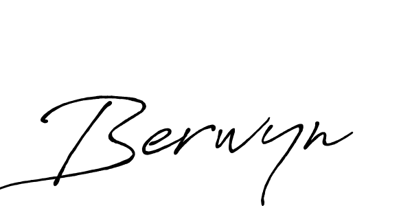 How to make Berwyn signature? Antro_Vectra_Bolder is a professional autograph style. Create handwritten signature for Berwyn name. Berwyn signature style 7 images and pictures png