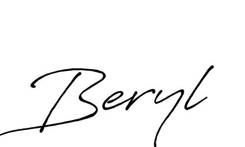 Beryl stylish signature style. Best Handwritten Sign (Antro_Vectra_Bolder) for my name. Handwritten Signature Collection Ideas for my name Beryl. Beryl signature style 7 images and pictures png