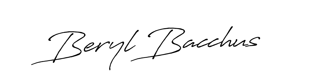 Antro_Vectra_Bolder is a professional signature style that is perfect for those who want to add a touch of class to their signature. It is also a great choice for those who want to make their signature more unique. Get Beryl Bacchus name to fancy signature for free. Beryl Bacchus signature style 7 images and pictures png