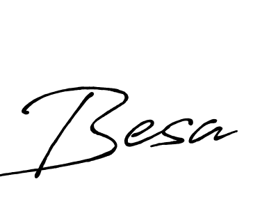 Design your own signature with our free online signature maker. With this signature software, you can create a handwritten (Antro_Vectra_Bolder) signature for name Besa. Besa signature style 7 images and pictures png