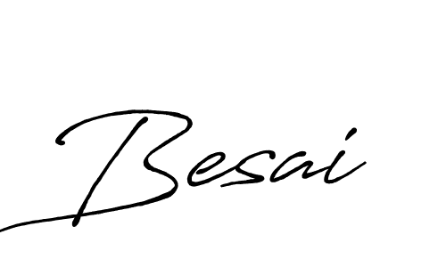 Besai stylish signature style. Best Handwritten Sign (Antro_Vectra_Bolder) for my name. Handwritten Signature Collection Ideas for my name Besai. Besai signature style 7 images and pictures png