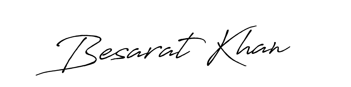 Design your own signature with our free online signature maker. With this signature software, you can create a handwritten (Antro_Vectra_Bolder) signature for name Besarat Khan. Besarat Khan signature style 7 images and pictures png