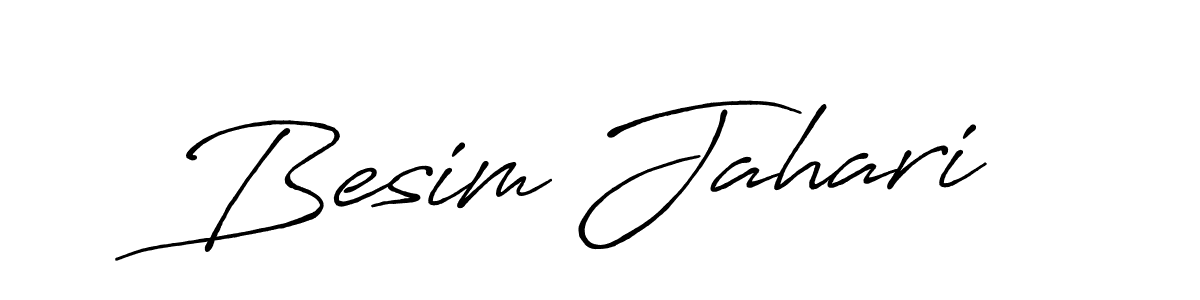 How to make Besim Jahari signature? Antro_Vectra_Bolder is a professional autograph style. Create handwritten signature for Besim Jahari name. Besim Jahari signature style 7 images and pictures png