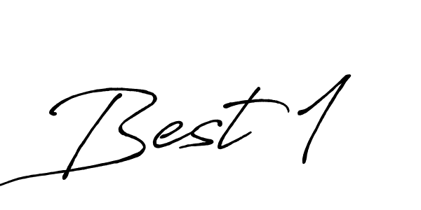 How to make Best 1 name signature. Use Antro_Vectra_Bolder style for creating short signs online. This is the latest handwritten sign. Best 1 signature style 7 images and pictures png