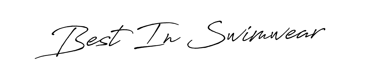 Create a beautiful signature design for name Best In Swimwear. With this signature (Antro_Vectra_Bolder) fonts, you can make a handwritten signature for free. Best In Swimwear signature style 7 images and pictures png