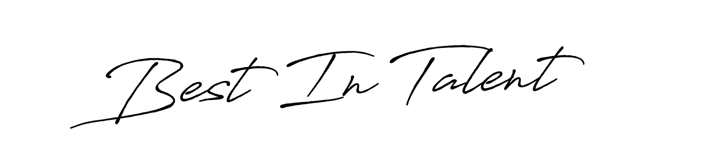 Make a beautiful signature design for name Best In Talent. With this signature (Antro_Vectra_Bolder) style, you can create a handwritten signature for free. Best In Talent signature style 7 images and pictures png