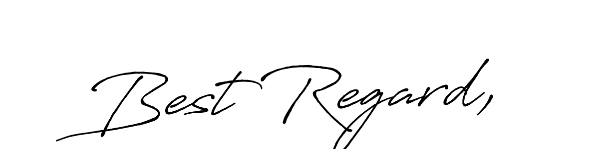 Create a beautiful signature design for name Best Regard,. With this signature (Antro_Vectra_Bolder) fonts, you can make a handwritten signature for free. Best Regard, signature style 7 images and pictures png