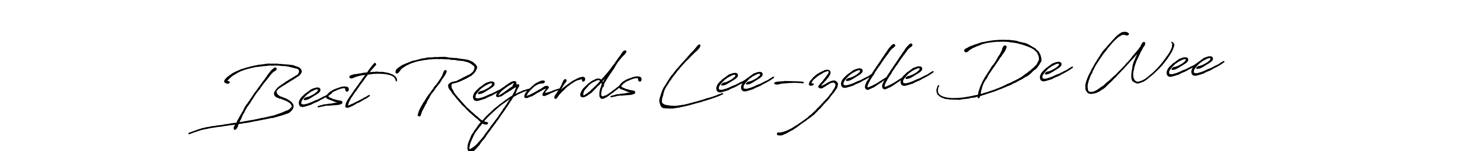 Make a beautiful signature design for name Best Regards Lee-zelle De Wee. With this signature (Antro_Vectra_Bolder) style, you can create a handwritten signature for free. Best Regards Lee-zelle De Wee signature style 7 images and pictures png