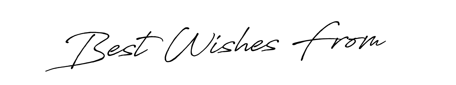 The best way (Antro_Vectra_Bolder) to make a short signature is to pick only two or three words in your name. The name Best Wishes From include a total of six letters. For converting this name. Best Wishes From signature style 7 images and pictures png