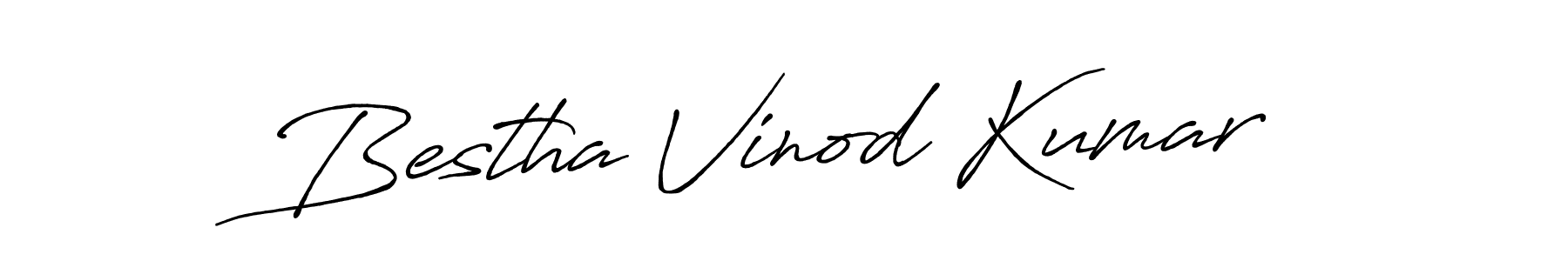 Bestha Vinod Kumar stylish signature style. Best Handwritten Sign (Antro_Vectra_Bolder) for my name. Handwritten Signature Collection Ideas for my name Bestha Vinod Kumar. Bestha Vinod Kumar signature style 7 images and pictures png