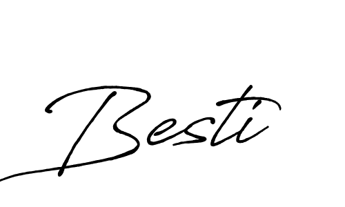 Also You can easily find your signature by using the search form. We will create Besti name handwritten signature images for you free of cost using Antro_Vectra_Bolder sign style. Besti signature style 7 images and pictures png