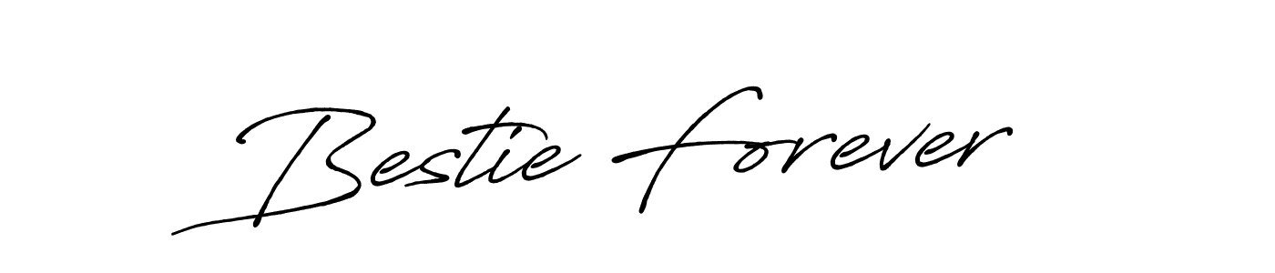 Also You can easily find your signature by using the search form. We will create Bestie Forever name handwritten signature images for you free of cost using Antro_Vectra_Bolder sign style. Bestie Forever signature style 7 images and pictures png