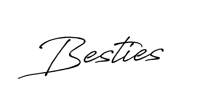 How to make Besties signature? Antro_Vectra_Bolder is a professional autograph style. Create handwritten signature for Besties name. Besties signature style 7 images and pictures png