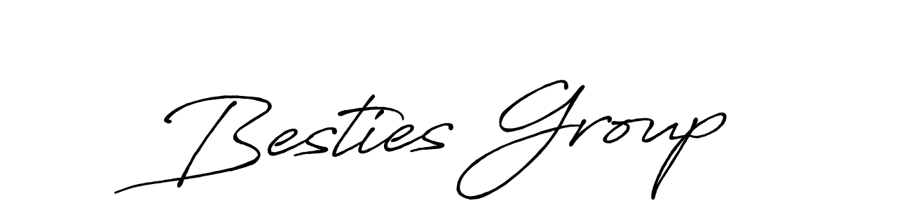 Similarly Antro_Vectra_Bolder is the best handwritten signature design. Signature creator online .You can use it as an online autograph creator for name Besties Group. Besties Group signature style 7 images and pictures png