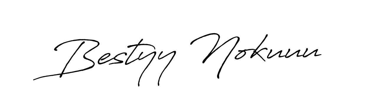 You should practise on your own different ways (Antro_Vectra_Bolder) to write your name (Bestyy Nokuuu) in signature. don't let someone else do it for you. Bestyy Nokuuu signature style 7 images and pictures png