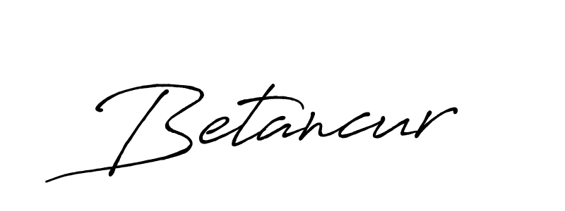 How to make Betancur name signature. Use Antro_Vectra_Bolder style for creating short signs online. This is the latest handwritten sign. Betancur signature style 7 images and pictures png