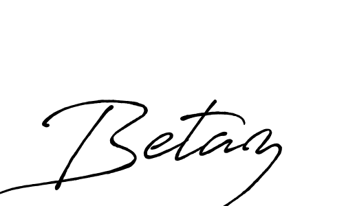 How to make Betaz name signature. Use Antro_Vectra_Bolder style for creating short signs online. This is the latest handwritten sign. Betaz signature style 7 images and pictures png