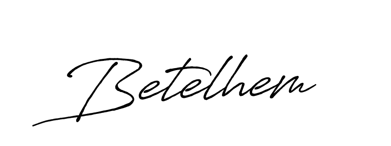 Make a beautiful signature design for name Betelhem. With this signature (Antro_Vectra_Bolder) style, you can create a handwritten signature for free. Betelhem signature style 7 images and pictures png