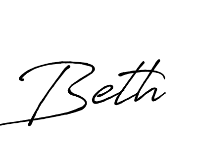 Create a beautiful signature design for name Beth. With this signature (Antro_Vectra_Bolder) fonts, you can make a handwritten signature for free. Beth signature style 7 images and pictures png