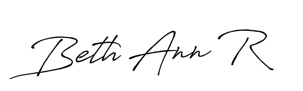 Beth Ann R stylish signature style. Best Handwritten Sign (Antro_Vectra_Bolder) for my name. Handwritten Signature Collection Ideas for my name Beth Ann R. Beth Ann R signature style 7 images and pictures png