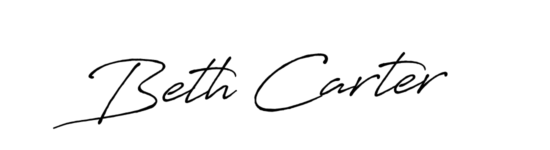 Create a beautiful signature design for name Beth Carter. With this signature (Antro_Vectra_Bolder) fonts, you can make a handwritten signature for free. Beth Carter signature style 7 images and pictures png