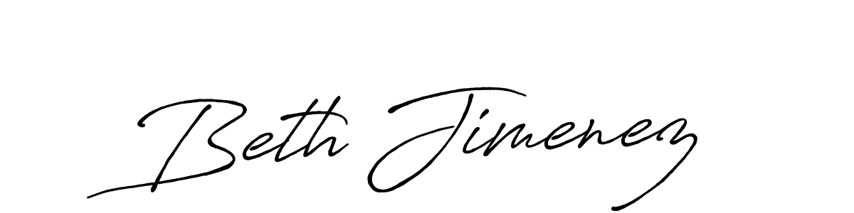 How to make Beth Jimenez name signature. Use Antro_Vectra_Bolder style for creating short signs online. This is the latest handwritten sign. Beth Jimenez signature style 7 images and pictures png