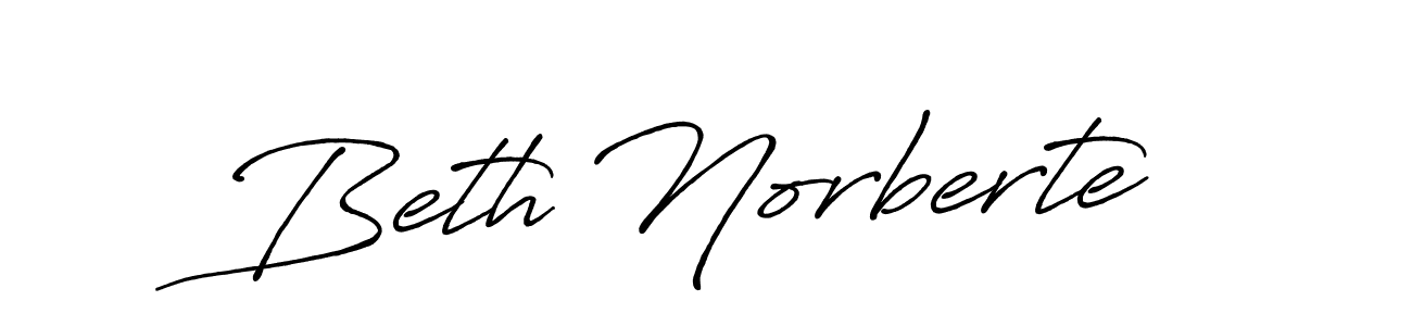 Design your own signature with our free online signature maker. With this signature software, you can create a handwritten (Antro_Vectra_Bolder) signature for name Beth Norberte. Beth Norberte signature style 7 images and pictures png