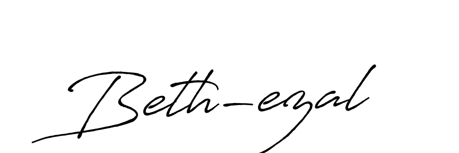 Create a beautiful signature design for name Beth-ezal. With this signature (Antro_Vectra_Bolder) fonts, you can make a handwritten signature for free. Beth-ezal signature style 7 images and pictures png