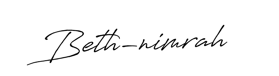 Make a beautiful signature design for name Beth-nimrah. Use this online signature maker to create a handwritten signature for free. Beth-nimrah signature style 7 images and pictures png