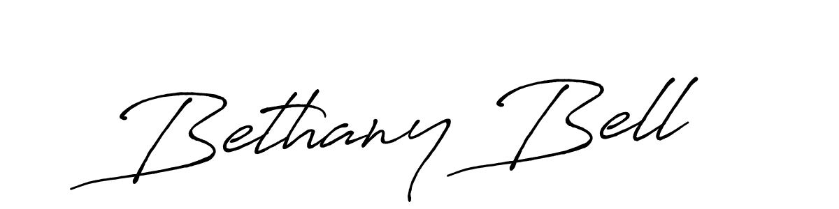 Bethany Bell stylish signature style. Best Handwritten Sign (Antro_Vectra_Bolder) for my name. Handwritten Signature Collection Ideas for my name Bethany Bell. Bethany Bell signature style 7 images and pictures png