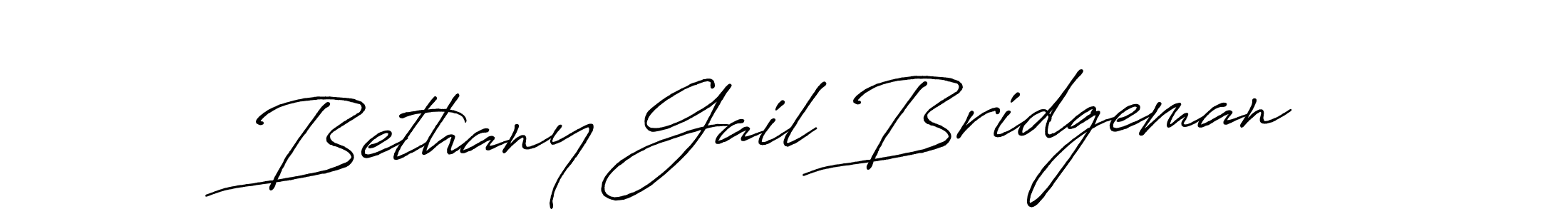 Make a beautiful signature design for name Bethany Gail Bridgeman. With this signature (Antro_Vectra_Bolder) style, you can create a handwritten signature for free. Bethany Gail Bridgeman signature style 7 images and pictures png