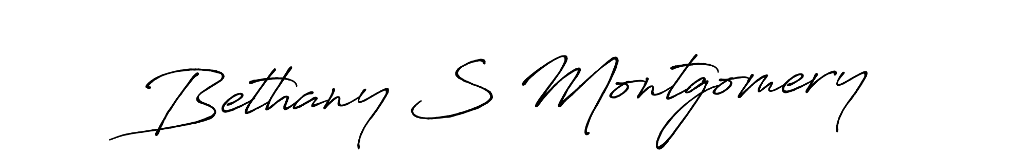 Design your own signature with our free online signature maker. With this signature software, you can create a handwritten (Antro_Vectra_Bolder) signature for name Bethany S Montgomery. Bethany S Montgomery signature style 7 images and pictures png
