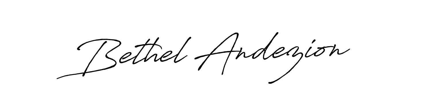 Design your own signature with our free online signature maker. With this signature software, you can create a handwritten (Antro_Vectra_Bolder) signature for name Bethel Andezion. Bethel Andezion signature style 7 images and pictures png