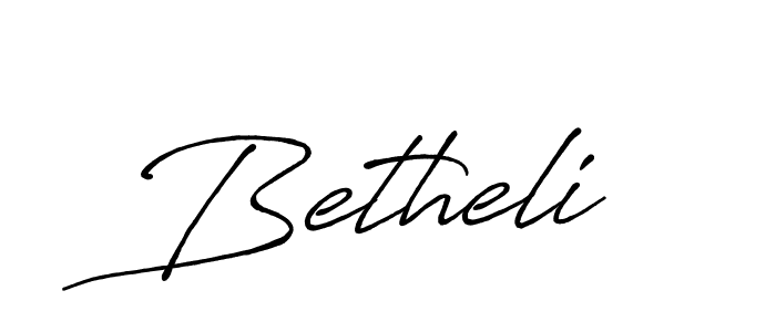 Use a signature maker to create a handwritten signature online. With this signature software, you can design (Antro_Vectra_Bolder) your own signature for name Betheli. Betheli signature style 7 images and pictures png