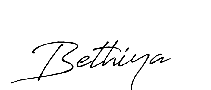 How to make Bethiya signature? Antro_Vectra_Bolder is a professional autograph style. Create handwritten signature for Bethiya name. Bethiya signature style 7 images and pictures png