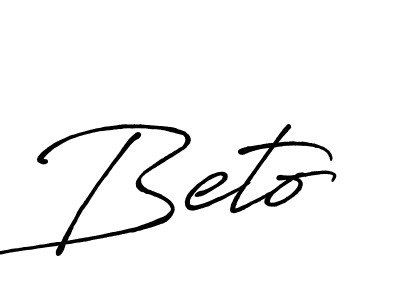 Use a signature maker to create a handwritten signature online. With this signature software, you can design (Antro_Vectra_Bolder) your own signature for name Beto. Beto signature style 7 images and pictures png