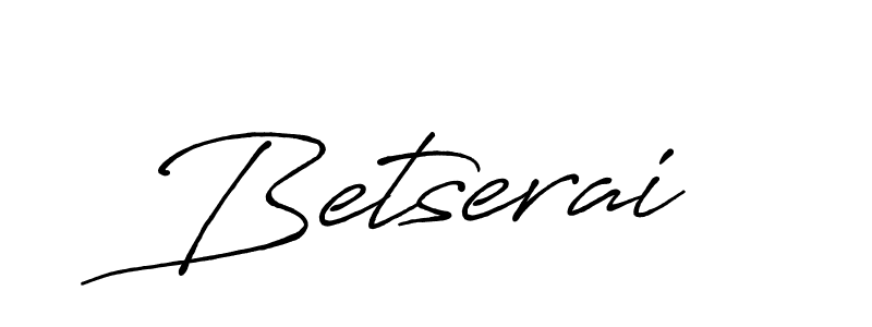 Use a signature maker to create a handwritten signature online. With this signature software, you can design (Antro_Vectra_Bolder) your own signature for name Betserai. Betserai signature style 7 images and pictures png