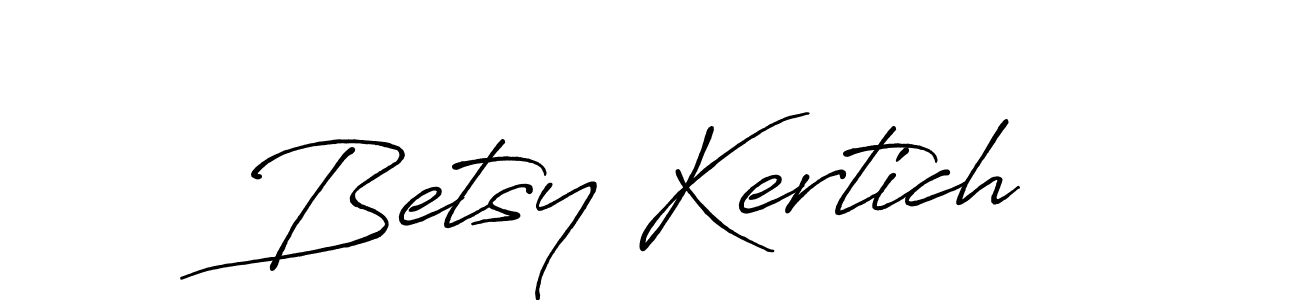 Betsy Kertich stylish signature style. Best Handwritten Sign (Antro_Vectra_Bolder) for my name. Handwritten Signature Collection Ideas for my name Betsy Kertich. Betsy Kertich signature style 7 images and pictures png