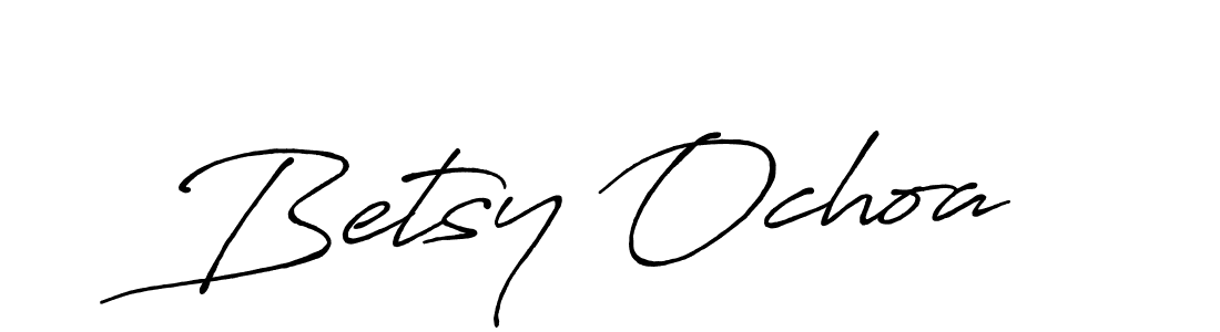 Betsy Ochoa stylish signature style. Best Handwritten Sign (Antro_Vectra_Bolder) for my name. Handwritten Signature Collection Ideas for my name Betsy Ochoa. Betsy Ochoa signature style 7 images and pictures png