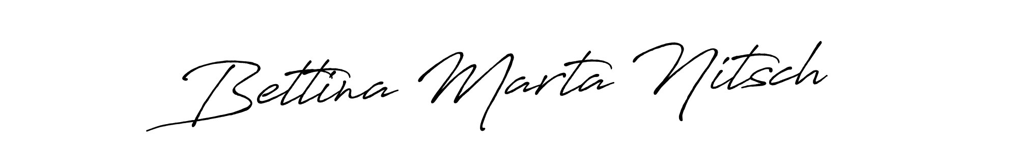 Similarly Antro_Vectra_Bolder is the best handwritten signature design. Signature creator online .You can use it as an online autograph creator for name Bettina Marta Nitsch. Bettina Marta Nitsch signature style 7 images and pictures png