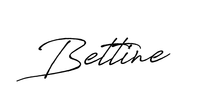 How to make Bettine signature? Antro_Vectra_Bolder is a professional autograph style. Create handwritten signature for Bettine name. Bettine signature style 7 images and pictures png