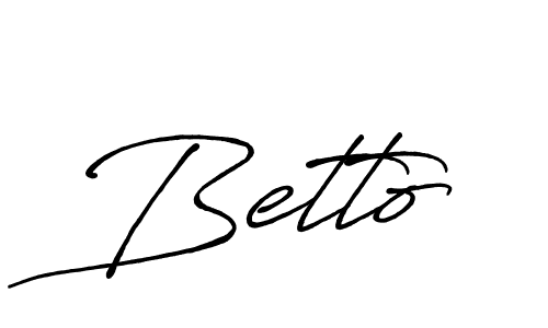 Create a beautiful signature design for name Betto. With this signature (Antro_Vectra_Bolder) fonts, you can make a handwritten signature for free. Betto signature style 7 images and pictures png
