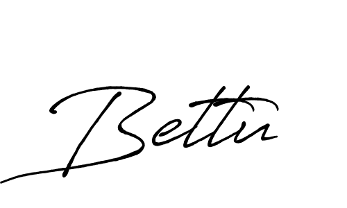 Use a signature maker to create a handwritten signature online. With this signature software, you can design (Antro_Vectra_Bolder) your own signature for name Bettu. Bettu signature style 7 images and pictures png