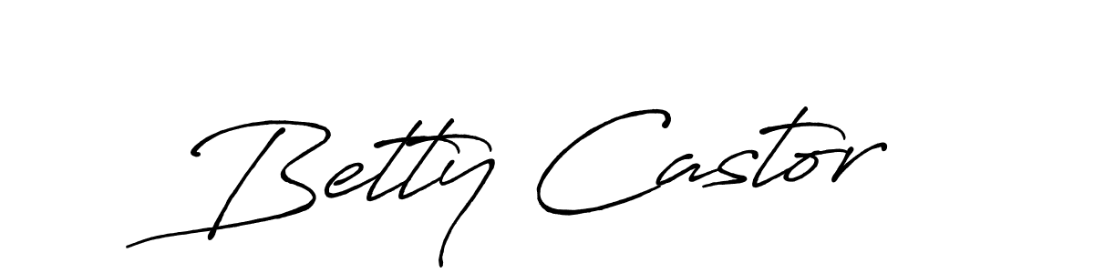 Use a signature maker to create a handwritten signature online. With this signature software, you can design (Antro_Vectra_Bolder) your own signature for name Betty Castor. Betty Castor signature style 7 images and pictures png