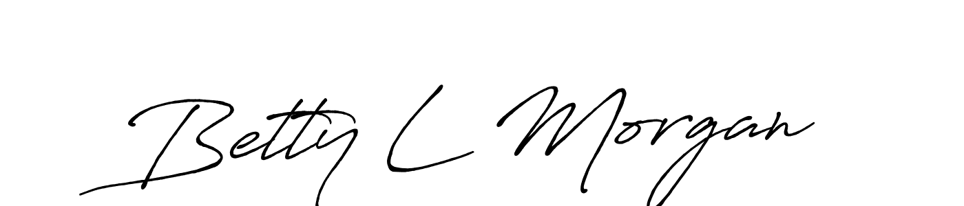 Use a signature maker to create a handwritten signature online. With this signature software, you can design (Antro_Vectra_Bolder) your own signature for name Betty L Morgan. Betty L Morgan signature style 7 images and pictures png