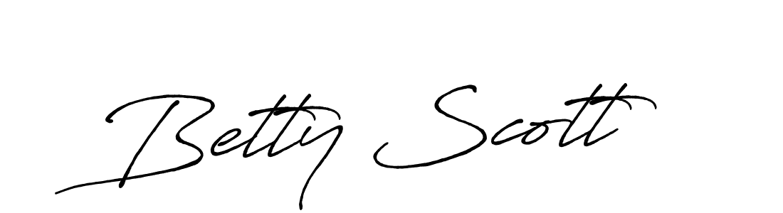 Also You can easily find your signature by using the search form. We will create Betty Scott name handwritten signature images for you free of cost using Antro_Vectra_Bolder sign style. Betty Scott signature style 7 images and pictures png